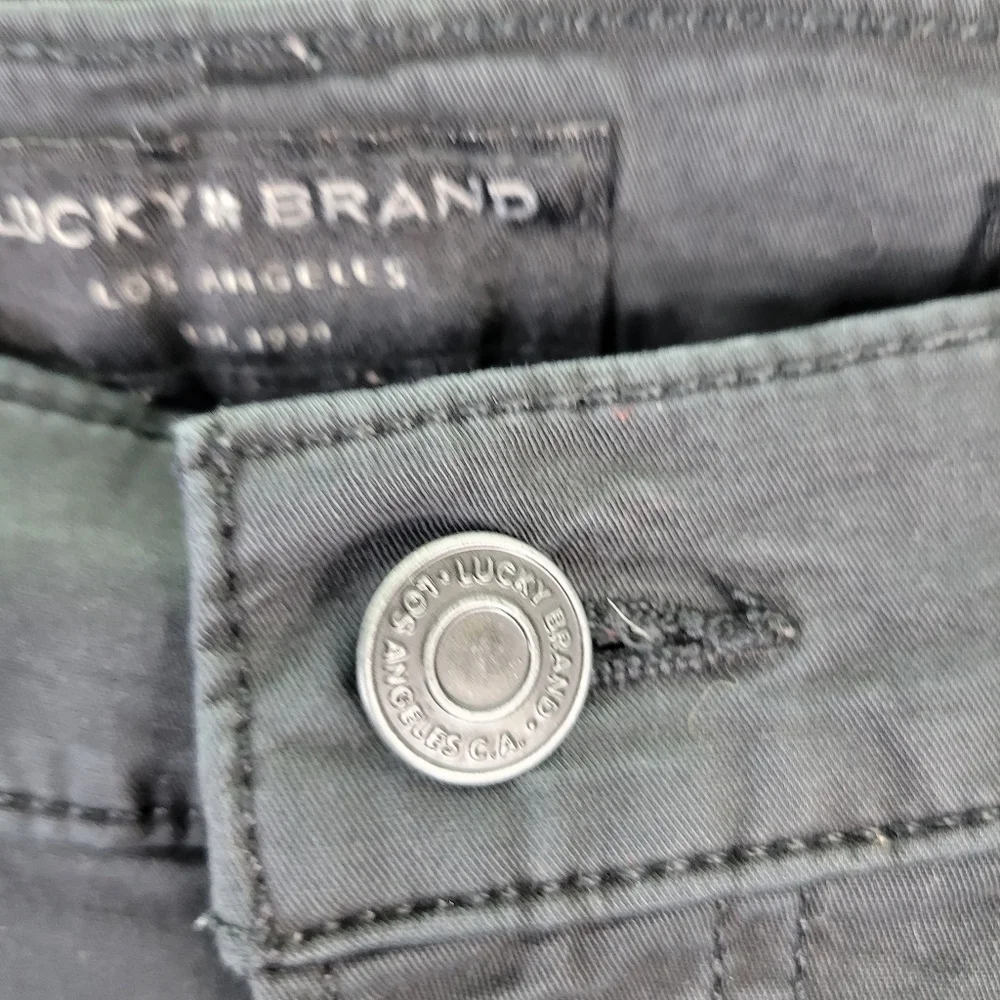 Lucky Brand Womens Black Cotton Pants Size 6/28 - Picture 3 of 12